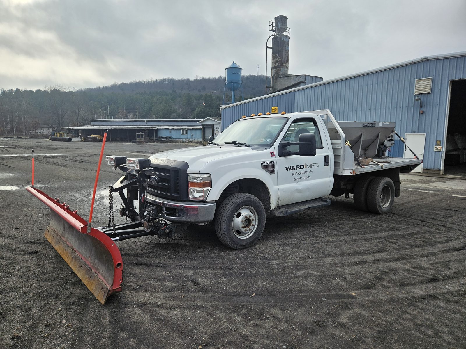 2010 Ford F-350 Super Duty 4x4 DRW — Flatbed, Plow & Spreader, 20K Miles